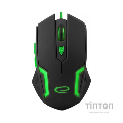 Мишка Esperanza MX205 Fighter чорно-зелена, USB