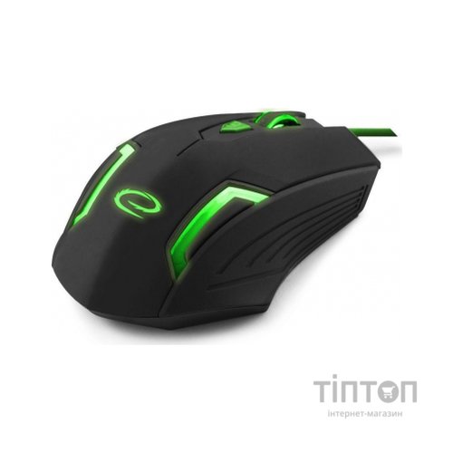 Мишка Esperanza MX205 Fighter чорно-зелена, USB