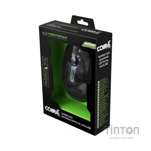 Мишка Esperanza MX207 Cobra чорна, USB