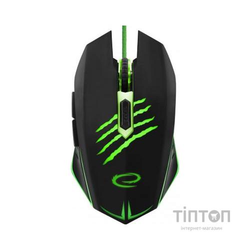Мишка Esperanza MX209 Claw чорно-зелена, USB