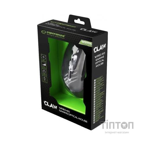 Мишка Esperanza MX209 Claw чорно-зелена, USB