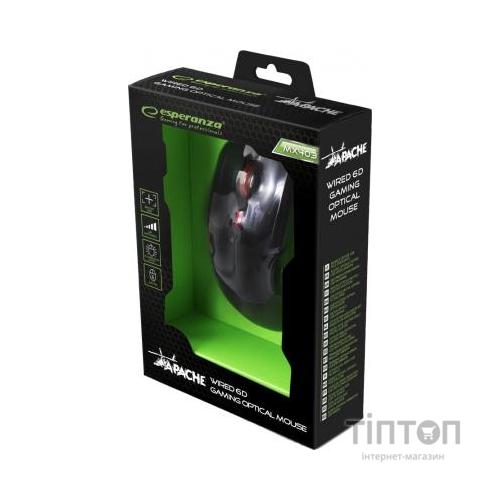 Мишка Esperanza MX403 Apache червона, USB