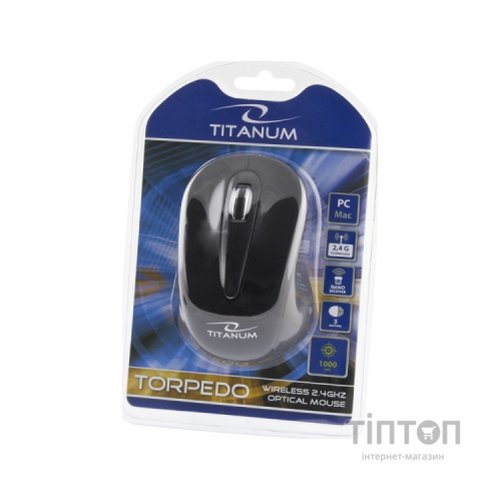 Мишка Esperanza Titanum TM104K чорна, безпровідна, USB