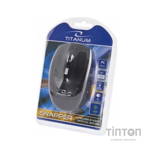 Мишка Esperanza Titanum TM105K чорна, безпровідна, USB