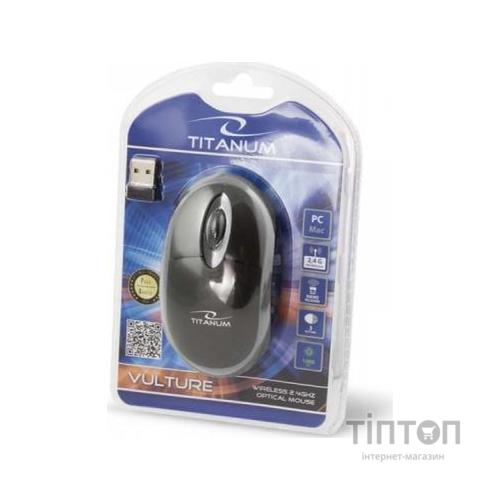 Мишка Esperanza Titanum TM116E чорна, безпровідна, USB