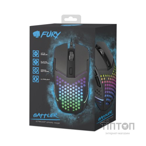 Мишка Fury Battler USB Black (NFU-1654)
