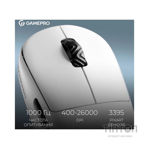 Мишка GamePro Asgard Loki Wireless/USB White (GM022W)