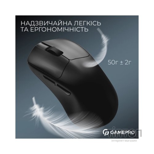 Мишка GamePro Asgard Surt Wireless/Bluetooth/USB Black (GM017B)