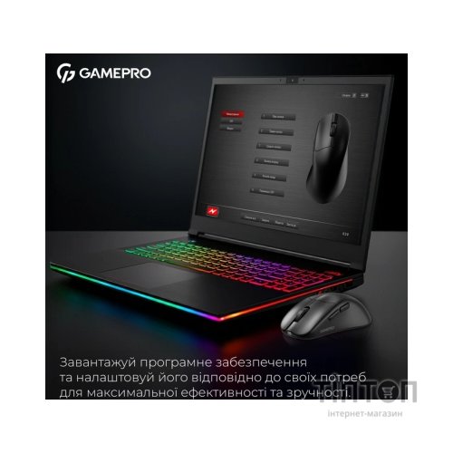 Мишка GamePro Asgard Surt Wireless/Bluetooth/USB Black (GM017B)