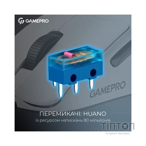 Мишка GamePro Asgard Surt Wireless/Bluetooth/USB White (GM017W)