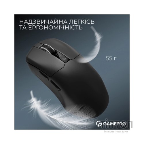 Мишка GamePro Asgard Thor Wireless/Bluetooth/USB Black (GM023B)