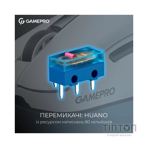 Мишка GamePro Asgard Thor Wireless/Bluetooth/USB White (GM023W)