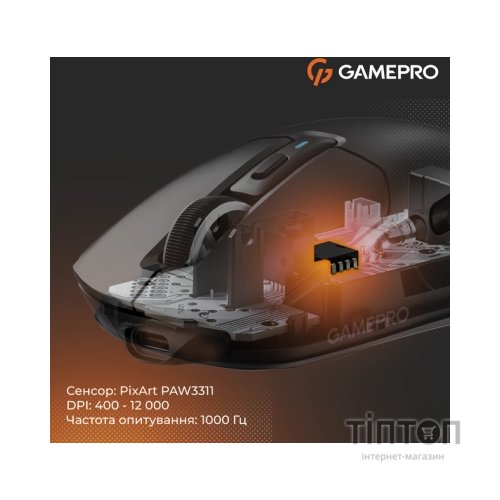 Мишка GamePro Genesis Airmaster Wireless/Bluetooth/USB Black (GM167B)