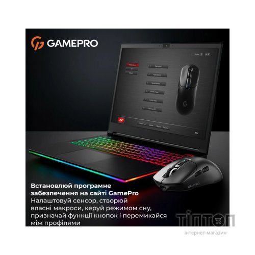 Мишка GamePro Genesis Airmaster Wireless/Bluetooth/USB Black (GM167B)