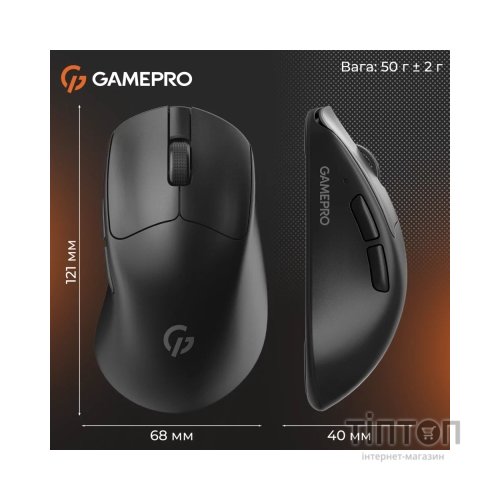 Мишка GamePro Genesis Avenger Wireless/Bluetooth/USB Black (GM096B)