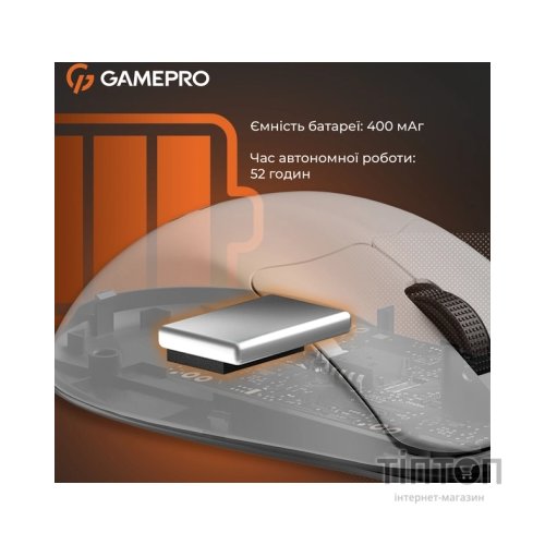 Мишка GamePro Genesis Avenger Wireless/Bluetooth/USB White (GM096W)