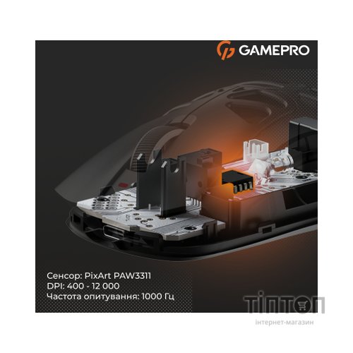 Мишка GamePro Genesis Hollow Wireless/Bluetooth/USB White (GM870HW)