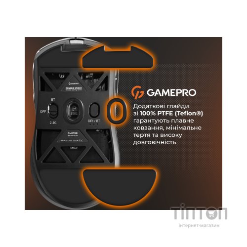 Мишка GamePro Genesis Hollow Wireless/Bluetooth/USB White (GM870HW)