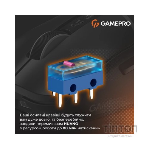 Мишка GamePro Genesis Ranker Wireless/Bluetooth/USB Black (GM012B)
