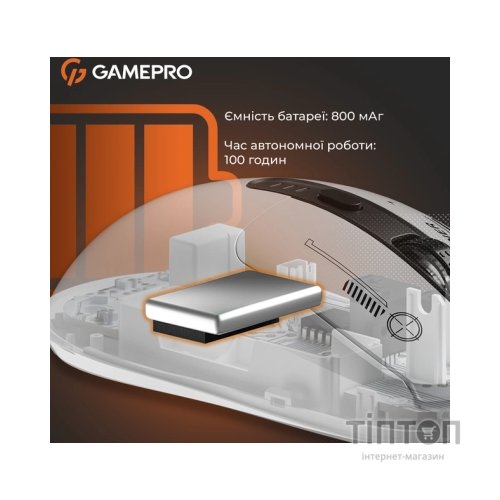 Мишка GamePro Genesis Winner Wireless/Bluetooth/USB White (GM079W)