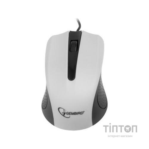 Мишка Gembird MUS-101-W біла, USB