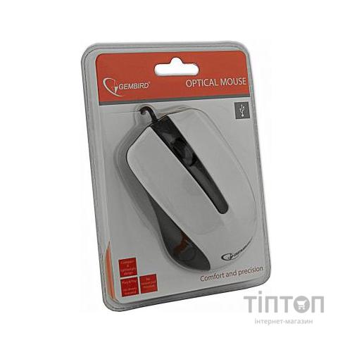 Мишка Gembird MUS-101-W біла, USB