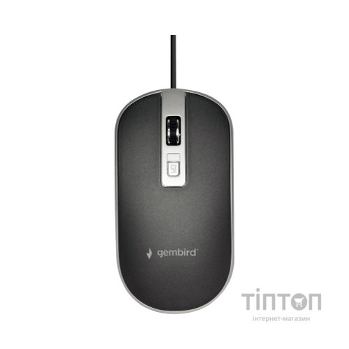 Мишка Gembird MUS-4B-06-BS USB Black-Gray (MUS-4B-06-BS)