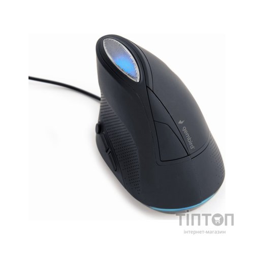 Мишка Gembird MUS-ERGO-03 USB Black (MUS-ERGO-03)