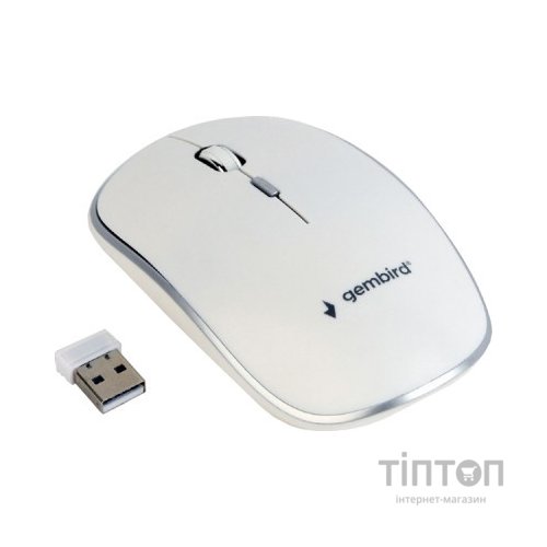 Мишка Gembird MUSW-4B-01-W White (MUSW-4B-01-W)