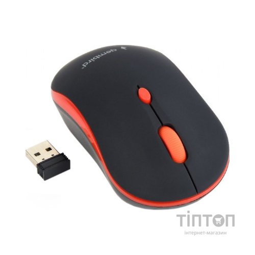 Мишка Gembird MUSW-4B-03-R Black+Red (MUSW-4B-03-R)
