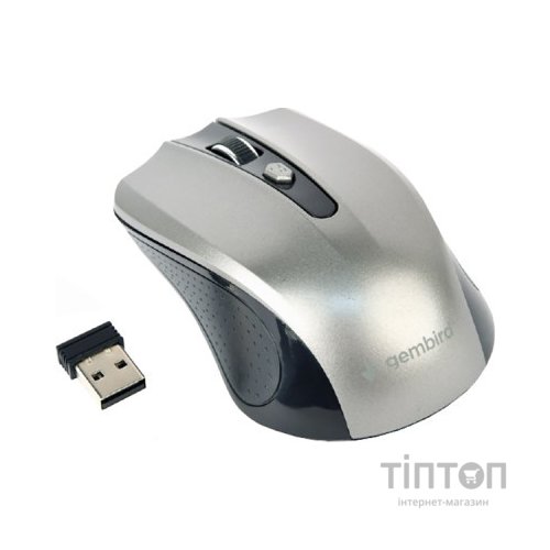 Мишка Gembird MUSW-4B-04-BG Grey+Black (MUSW-4B-04-BG)