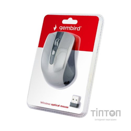 Мишка Gembird MUSW-4B-04-BG Grey+Black (MUSW-4B-04-BG)