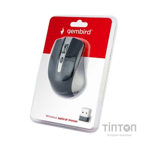 Мишка Gembird MUSW-4B-04-GB Black+Grey (MUSW-4B-04-GB)