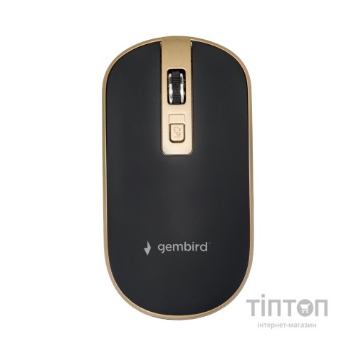 Мишка Gembird MUSW-4B-06-BG Wireless Black-Gold (MUSW-4B-06-BG)