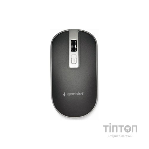 Мишка Gembird MUSW-4B-06-BS Wireless Black-Silver (MUSW-4B-06-BS)