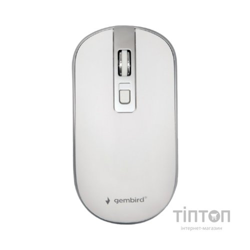 Мишка Gembird MUSW-4B-06-WS Wireless White-Silver (MUSW-4B-06-WS)