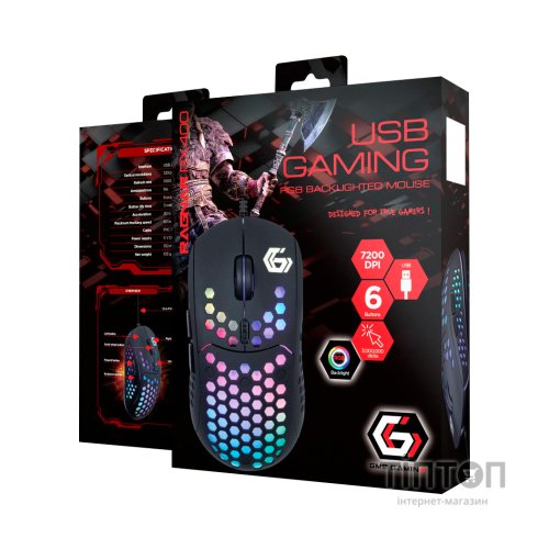 Мишка Gembird Ragnar RX400 USB RGB Black (MUSG-RAGNAR-RX400)