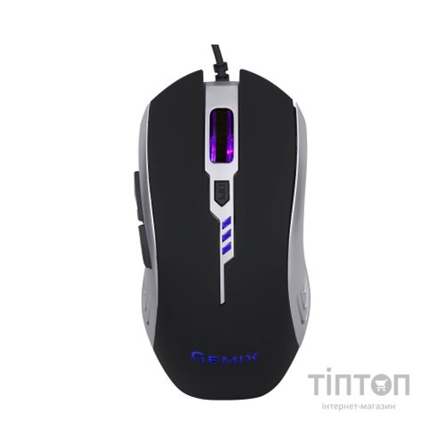 Мишка Gemix W100 USB Black/Gray + ігрова поверхня (W100Combo)