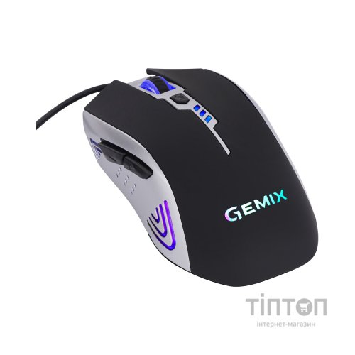 Мишка Gemix W100 USB Black/Gray + ігрова поверхня (W100Combo)