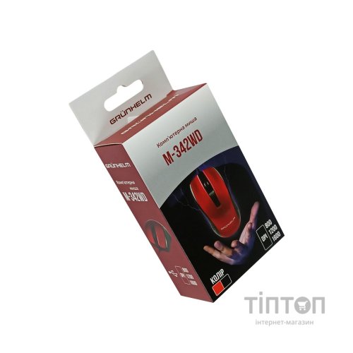 Мишка Grunhelm M-342WD USB Red (126867)