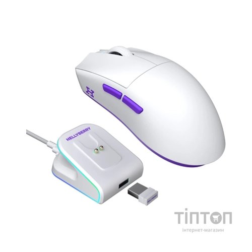 Мишка Hator Hellyberry HM47 Wireless White/Violet (HM47_white_violet)