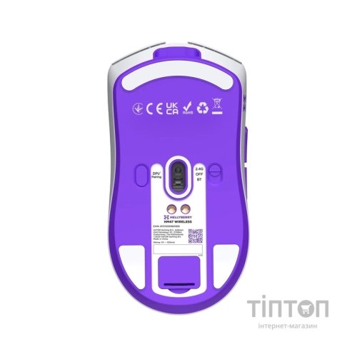 Мишка Hator Hellyberry HM47 Wireless White/Violet (HM47_white_violet)