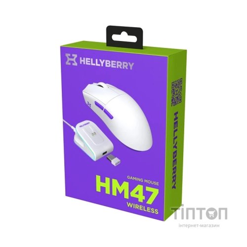 Мишка Hator Hellyberry HM47 Wireless White/Violet (HM47_white_violet)