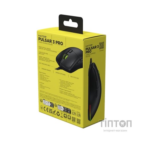 Мишка Hator Pulsar 3 Pro USB Black (HTM620)