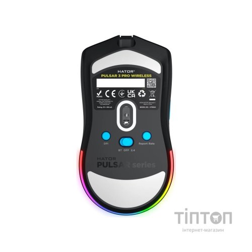 Мишка Hator Pulsar 3 Pro Wireless Black (HTM640)