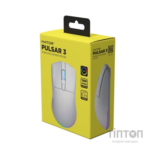 Мишка Hator Pulsar 3 Wireless White (HTM631)
