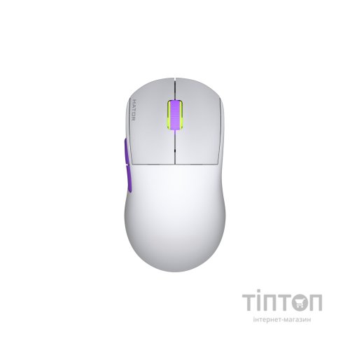 Мишка Hator Quasar 2 Ultra 4K Wireless/Bluetooth/USB White/Lilac (HTM571WL)