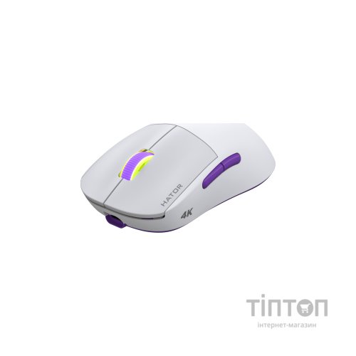 Мишка Hator Quasar 2 Ultra 4K Wireless/Bluetooth/USB White/Lilac (HTM571WL)