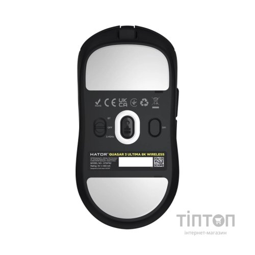 Мишка Hator Quasar 3 Ultima 8K Wireless/Bluetooth/USB Black (HTM762)