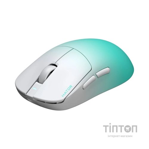 Мишка Hator Quasar 3 Ultima 8K Wireless/Bluetooth/USB White/Mint (HTM761)